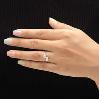 Toi et Moi Ring – Oval Lab Diamond Pave Band - Ring
