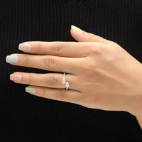 Toi et Moi Ring – Oval Lab Diamond Pave Band - Ring