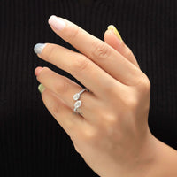 Toi et Moi Ring – Oval Lab Diamond Pave Band - Ring