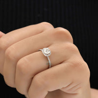 Cushion Lab-Diamond Halo Ring - Ring