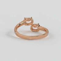 Toi et Moi Oval Engagement Ring - Ring