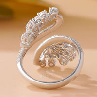 Pear Cut Cluster Ring – Lab Diamond Ring - Ring