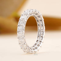 Emerald Diamond Ring – 4.80 CT Wedding Band - Ring