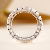 Emerald Diamond Ring – 4.80 CT Wedding Band - Ring