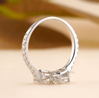Toi et Moi Ring – Oval Lab Diamond Pave Band - Ring