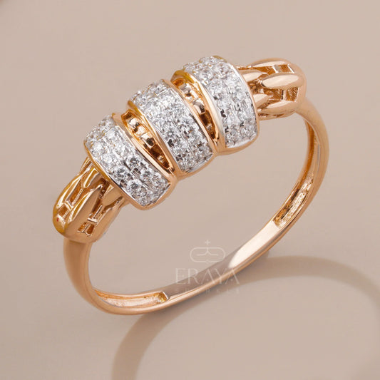 Modern Statement Band – Lab Grown Diamond Ring - erayasparkle