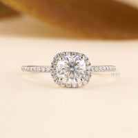 Cushion Lab-Diamond Halo Ring - Ring
