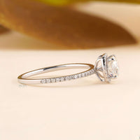 Cushion Lab-Diamond Halo Ring - Ring