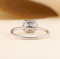 Cushion Lab-Diamond Halo Ring - Ring