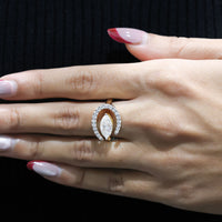 Vintage Marquise Engagement Ring – East West Gold - Ring