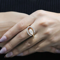 Vintage Marquise Engagement Ring – East West Gold - Ring