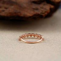 Rose Gold Stackable Band – Lab Diamond Ring - Ring