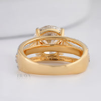 Round Bridal Ring with Diamond - Ring