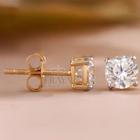 Classic Round Studs with Lab-Grown Diamond -