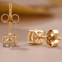 Classic Round Studs with Lab-Grown Diamond -