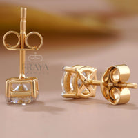 Classic Round Studs with Lab-Grown Diamond -