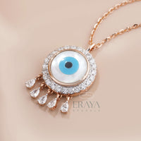 Mother of Pearl Pendant with Lab-Grown Diamond -