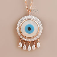 Mother of Pearl Pendant with Lab-Grown Diamond -