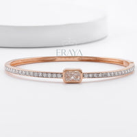 Emerald Cut Bracelet with Ethical diamond -