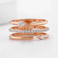 Pear Marquise Ring with Lab-Grown Diamond - Ring