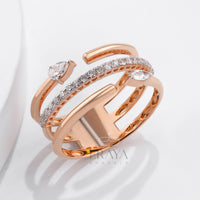 Pear Marquise Ring with Lab-Grown Diamond - Ring