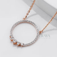 Minimalist Eternity Circle Pendant -