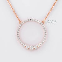 Minimalist Eternity Circle Pendant -