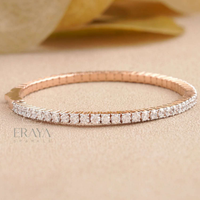 Lab Grown Diamond Tennis Bracelet in Rose Gold -