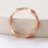 Stackable Enamel Lab Diamond Ring - Ring