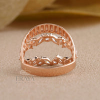 Nature-Inspired Lab-Grown Diamond Leaf Ring - Ring
