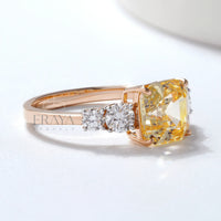 Emerald Cut Diamond Engagement Ring - Ring