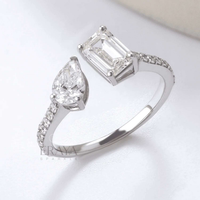 Modern Two-Stone Ring – Lab Diamond Ring - Ring