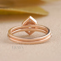 Stackable Rose Gold Diamond Ring Set - Ring