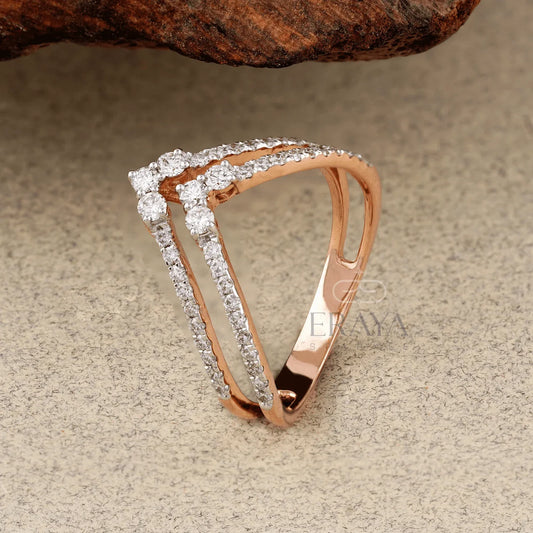 Bridal Split Band – Lab Diamond Ring - erayasparkle