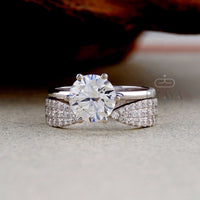 Solitaire Stackable Set – Lab Grown Diamond Bridal Rings - Ring