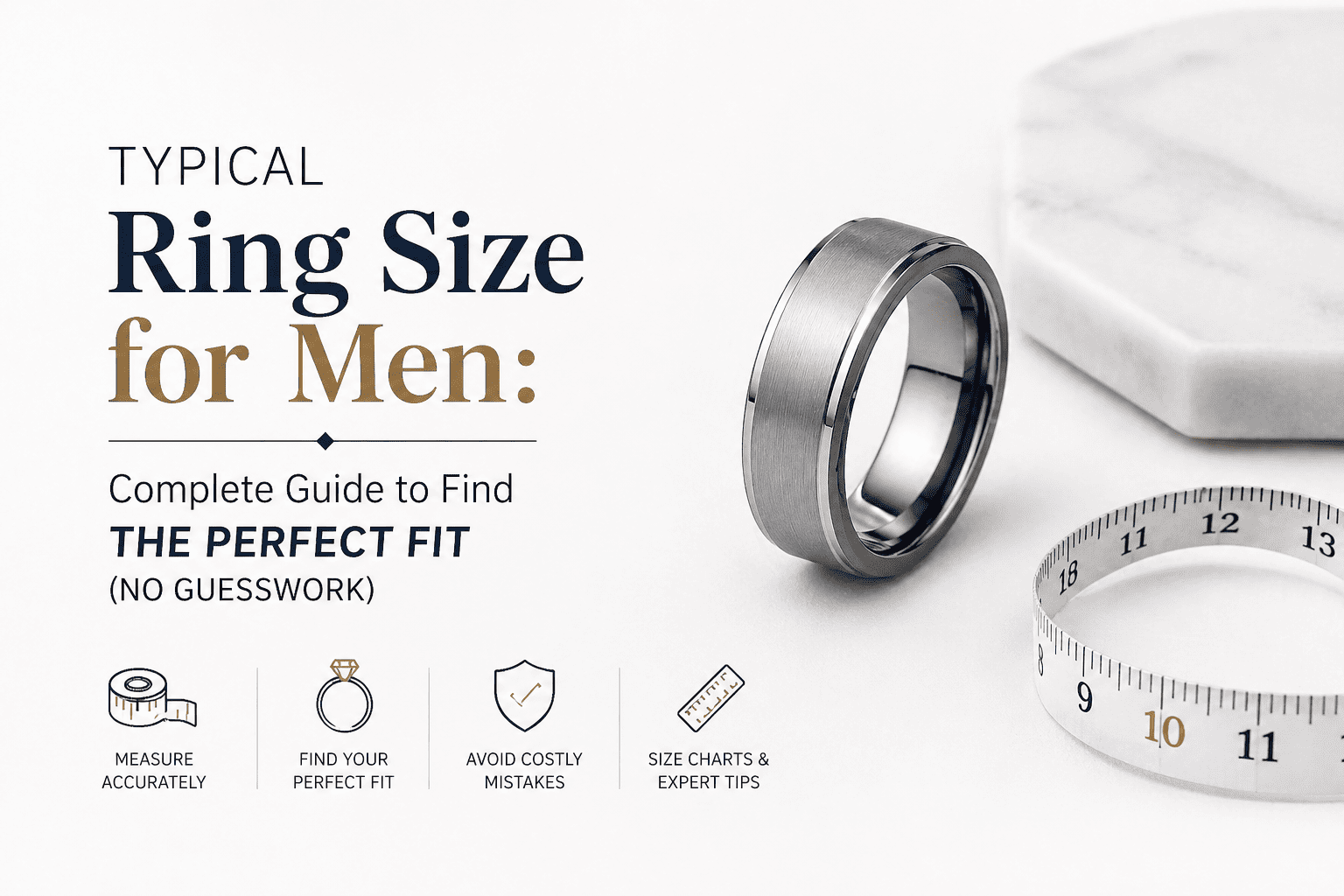 Typical Ring Size for Men: Complete Guide to Find the Perfect Fit (No Guesswork)