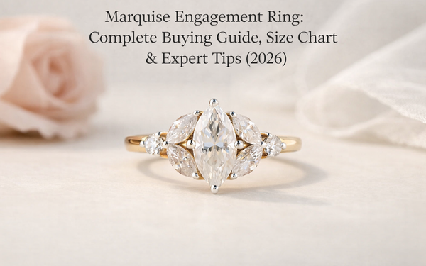 MARQUISE ENGAGEMENT RING: COMPLETE BUYING GUIDE, SIZE CHART  EXPERT TIPS
