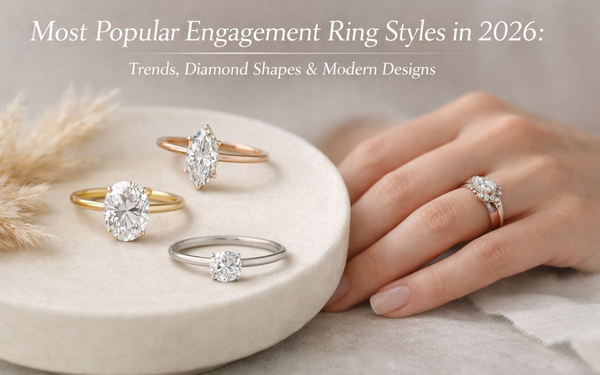 Most Popular Engagement Ring Styles in 2026: Trends, Diamond Shapes & Modern Designs