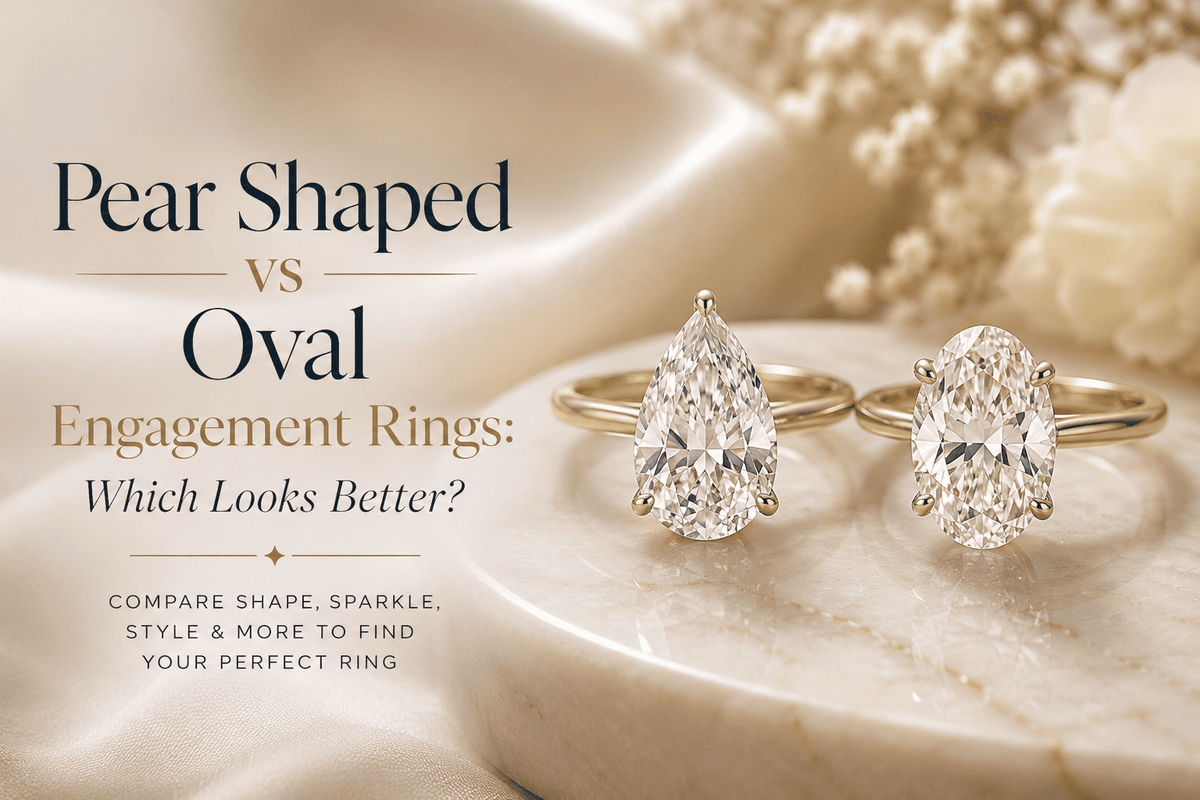 Pear Shaped vs Oval Engagement Rings: Which Looks Better?