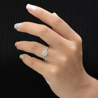 Cushion Lab-Diamond Halo Ring - Ring