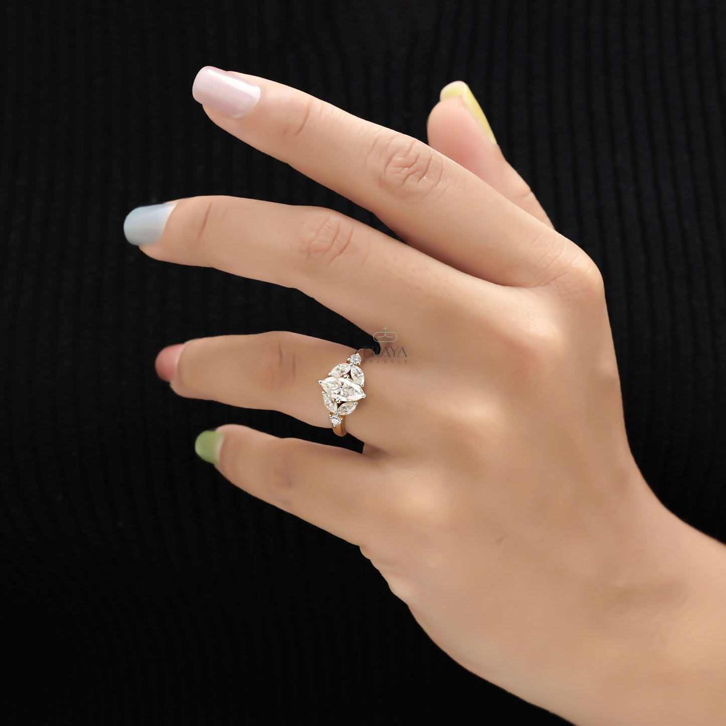 Marquise Diamond Engagement Ring | Lab Diamond Ring - Ring