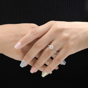 Solitaire Diamond Ring – 1.29 CT Round Lab Diamond - Ring