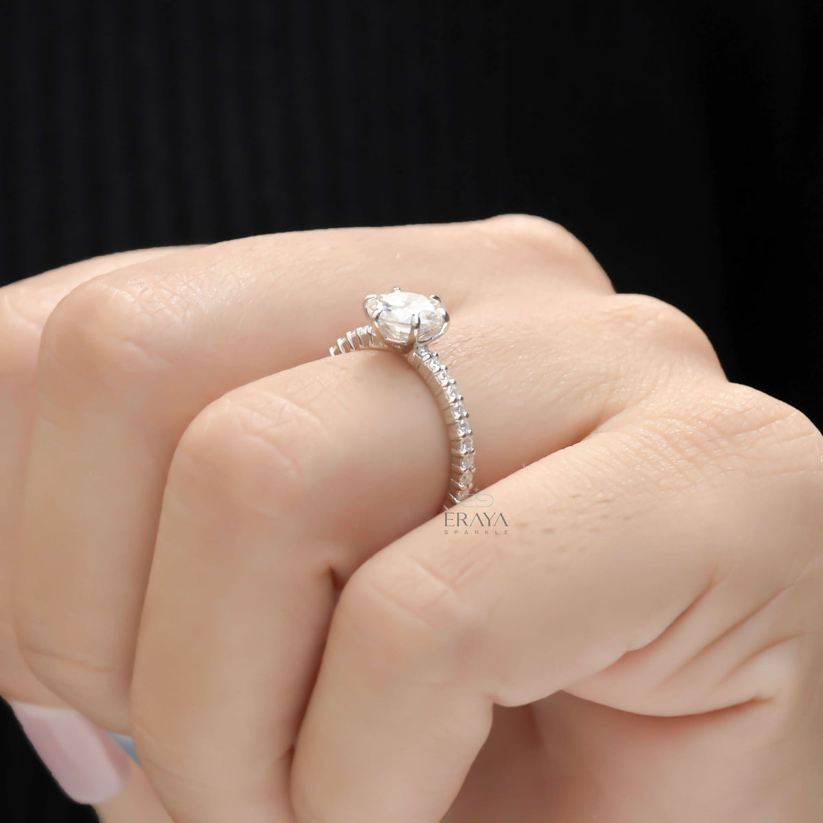 Solitaire Diamond Ring – 1.29 CT Round Lab Diamond