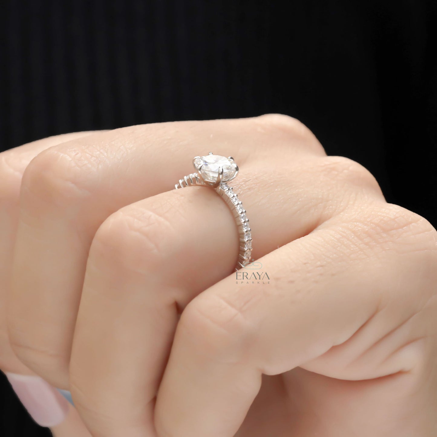 Solitaire Diamond Ring – 1.29 CT Round Lab Diamond - Ring