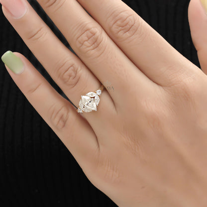 Marquise Diamond Engagement Ring | Lab Diamond Ring - Ring