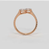 Toi et Moi Oval Engagement Ring - Ring