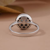 Hidden Halo Ring – Round Lab Diamond Bezel - Ring