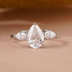 Pear Shaped Lab Diamond Ring - Ring