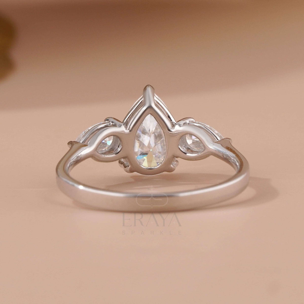 Pear Shaped Lab Diamond Ring