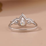 Pear Shaped Lab Diamond Ring - Ring